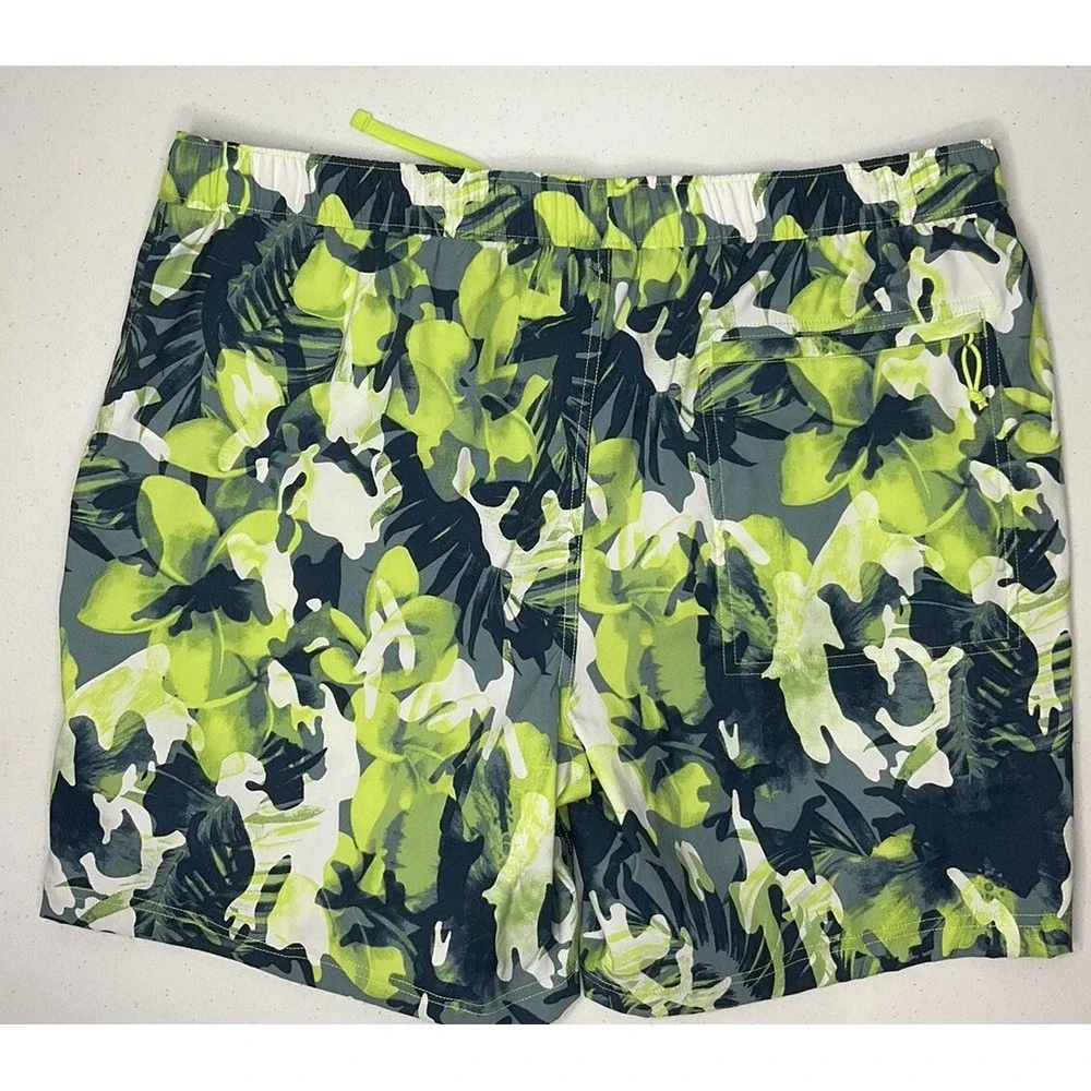 The North Face Shorts Men Sz XL Printed Class V Sharp Green Tropical Camo NWT